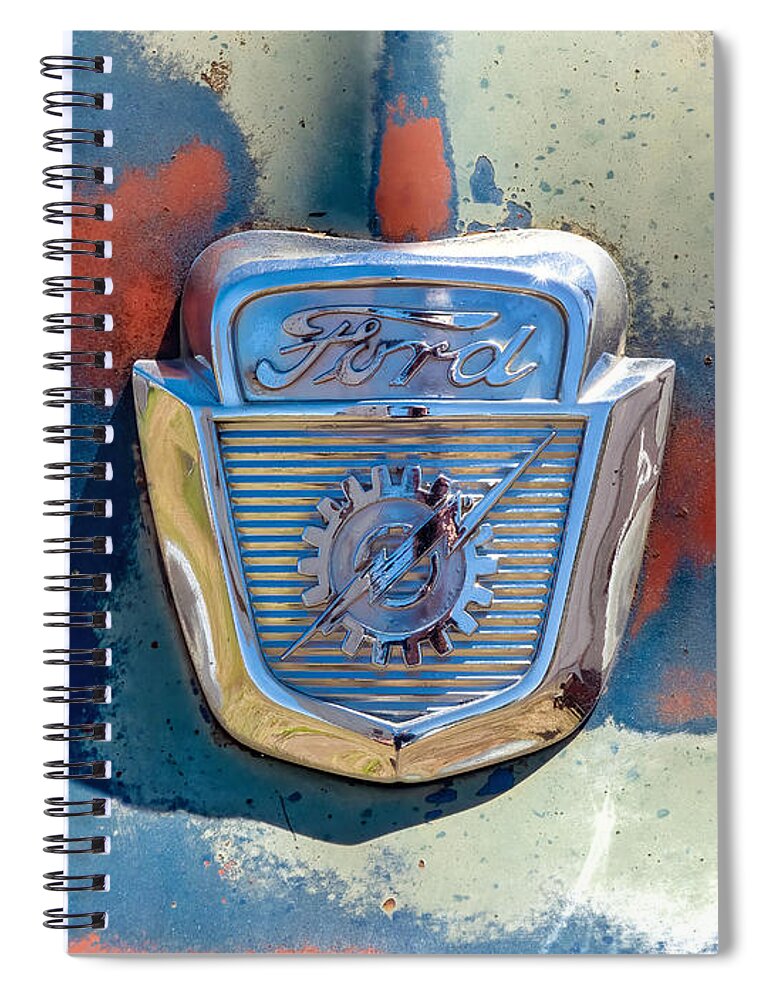 Ford Spiral Notebook featuring the photograph Racing Legend by Andrea Platt