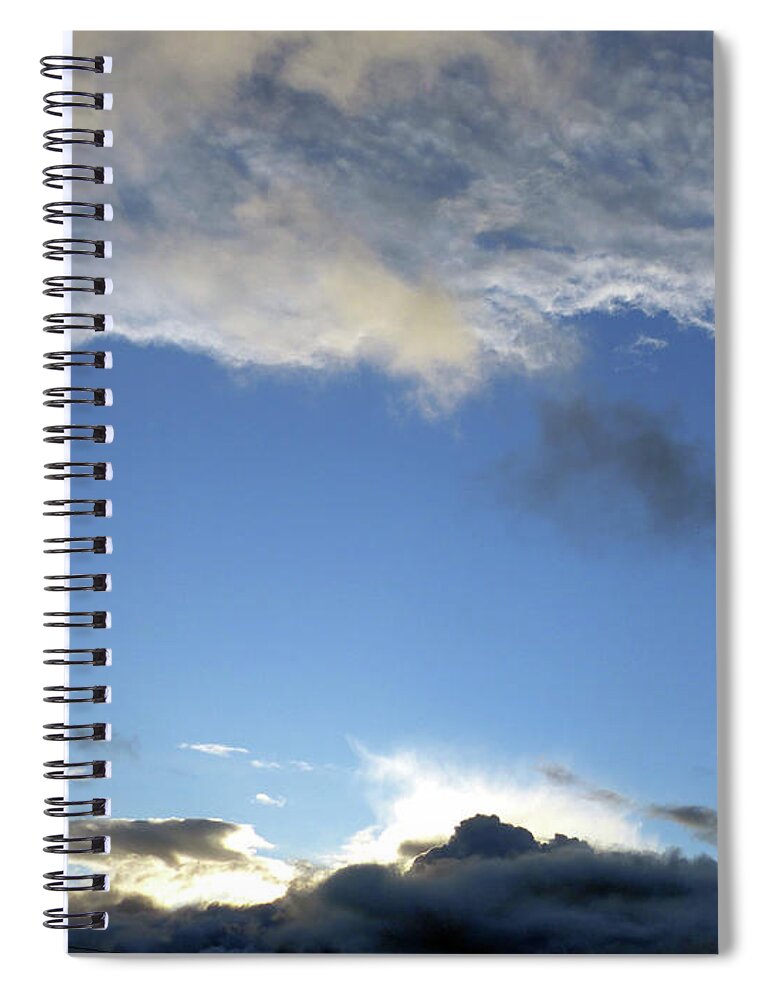 Rain Clouds Spiral Notebook featuring the photograph Rain Clouds Clearing by Phil Banks