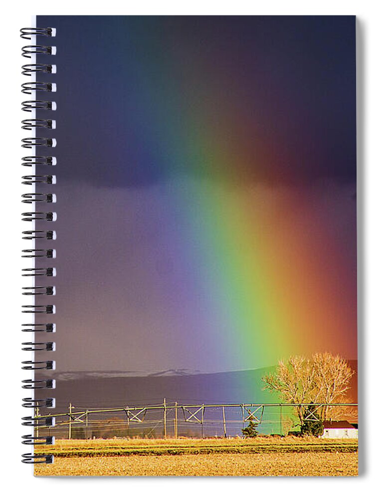 Idaho Spiral Notebook featuring the photograph Rainbow Farm by Dianne Milliard