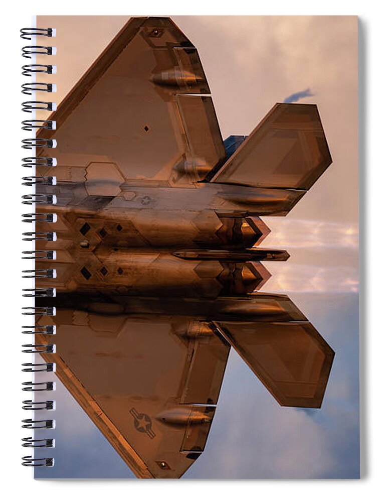 2023 Spiral Notebook featuring the photograph Raptor in golden light by Chris Buff