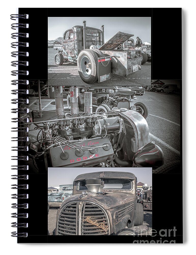 Ratrod Spiral Notebook featuring the photograph Ratrod variety 001 by Darrell Foster