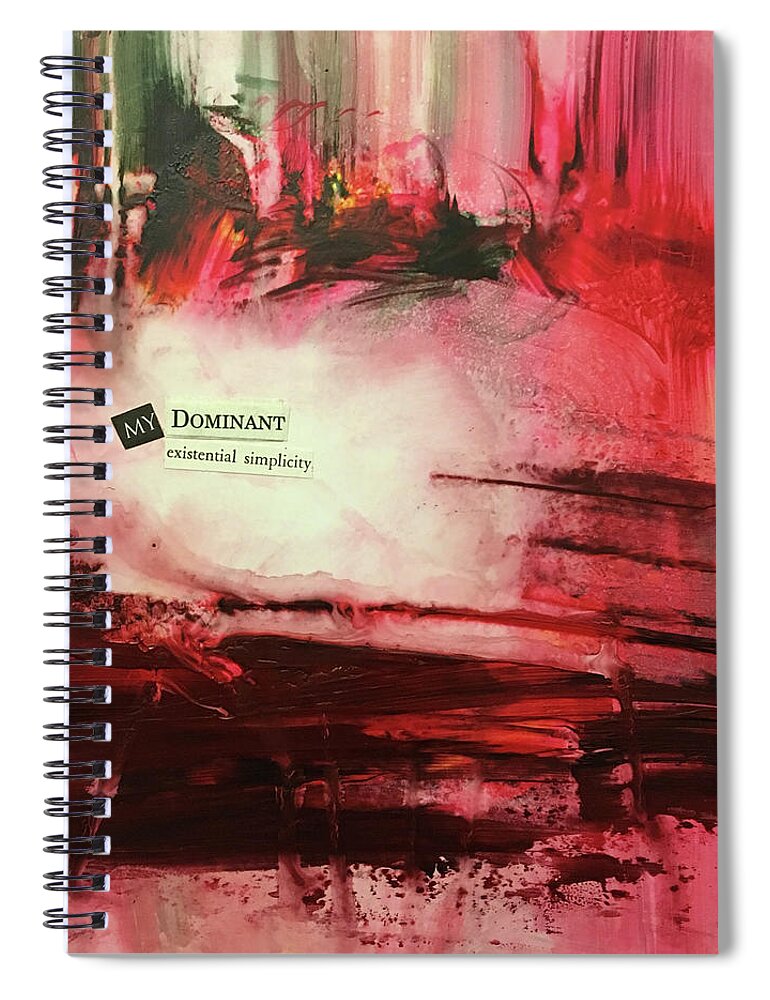 Abstract Art Spiral Notebook featuring the painting Ravenous Saint by Rodney Frederickson