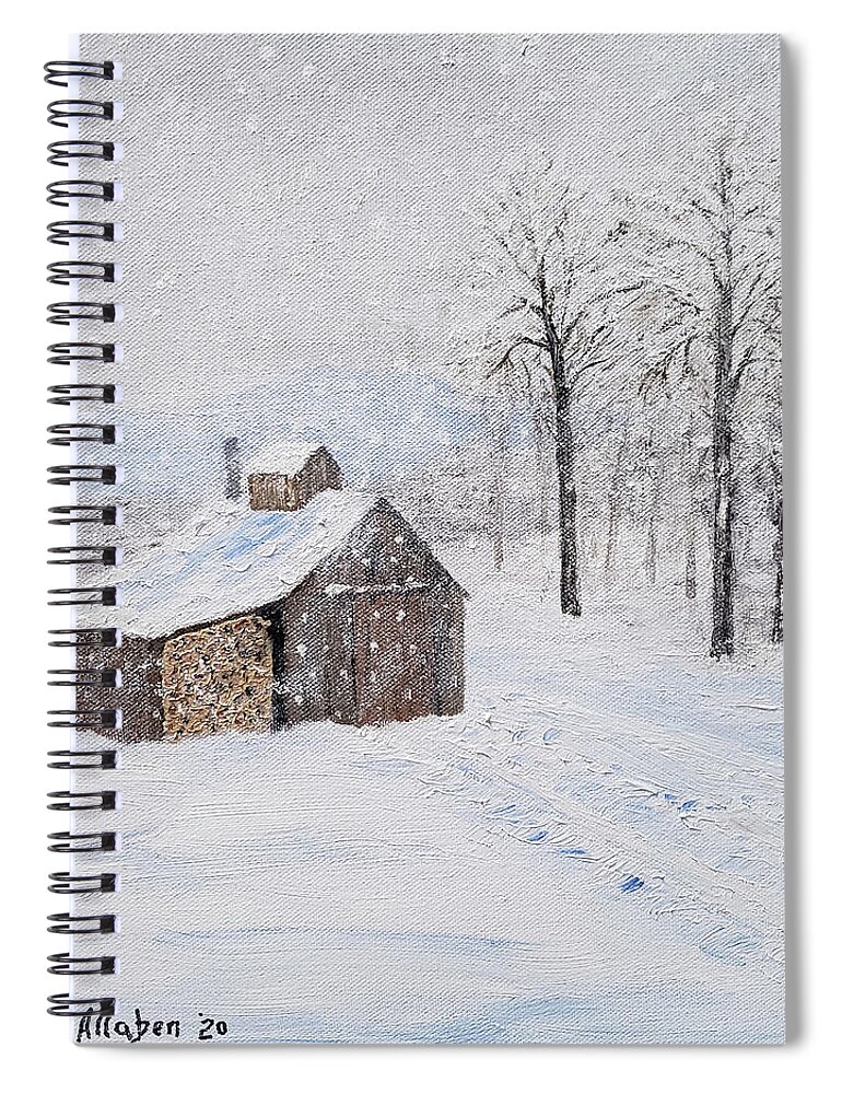 Sugar House Spiral Notebook featuring the painting Ready For Spring by Stanton Allaben