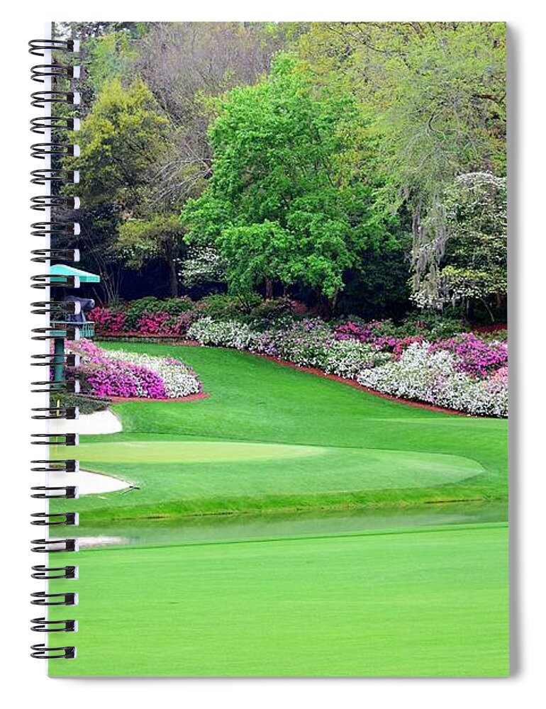 Augusta National Golf Club Spiral Notebook featuring the photograph Ready to play at the Masters by Lynn Hunt
