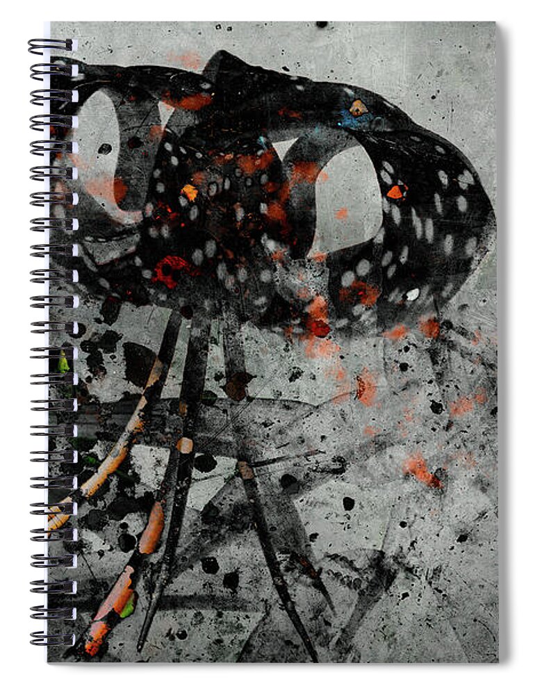 Tiger Lily Spiral Notebook featuring the photograph Rearview Mirrors by Cynthia Dickinson