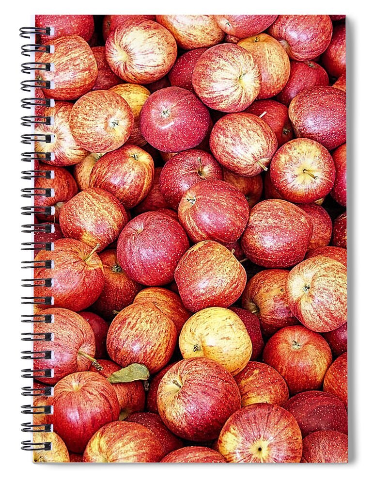 Red Spiral Notebook featuring the photograph Red Apples by Scott Olsen
