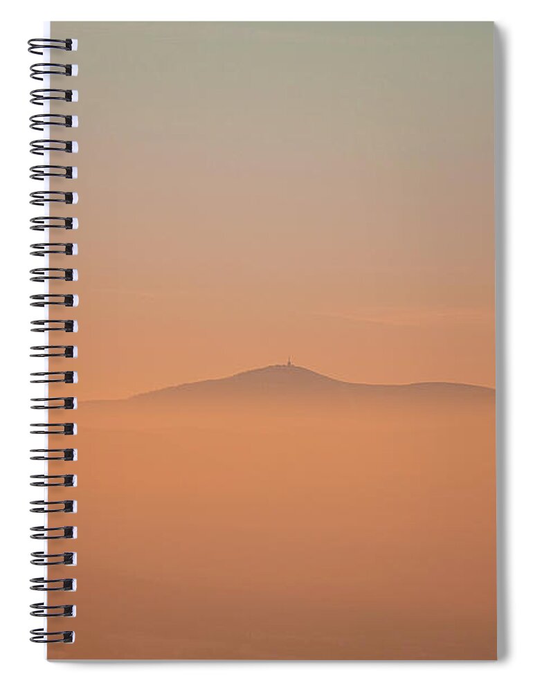 Lysa Hora Spiral Notebook featuring the photograph Red-orange glow by Vaclav Sonnek