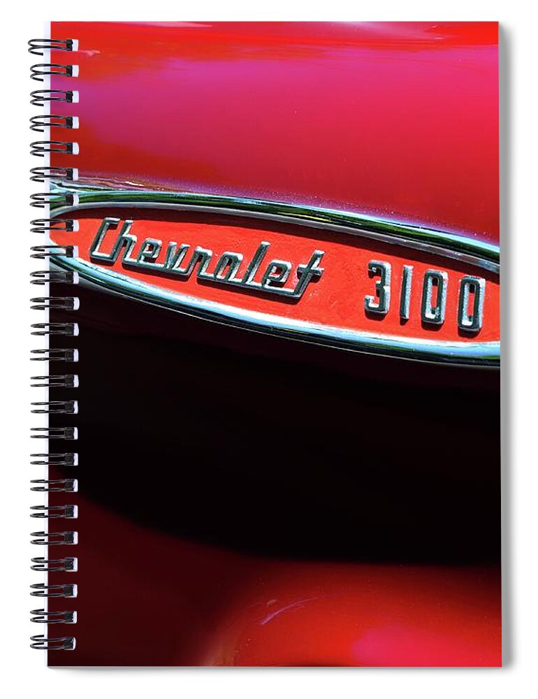 Car Spiral Notebook featuring the photograph Red Truck by Maggy Marsh