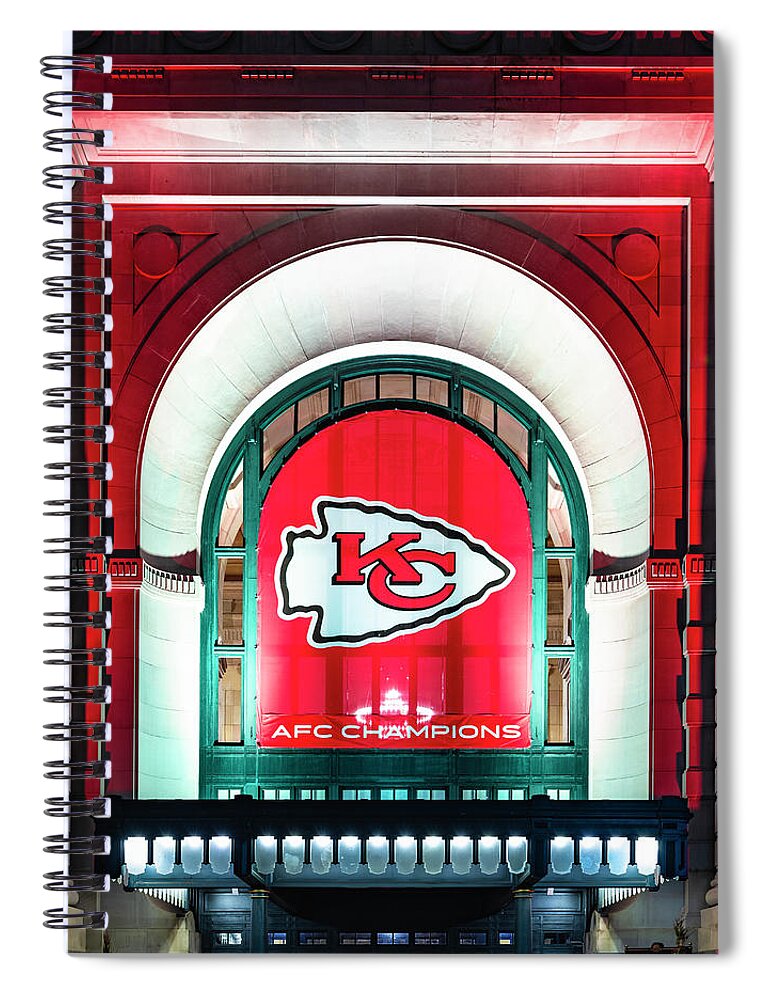 Kansas City Spiral Notebook featuring the photograph Red Union v by Ryan Heffron