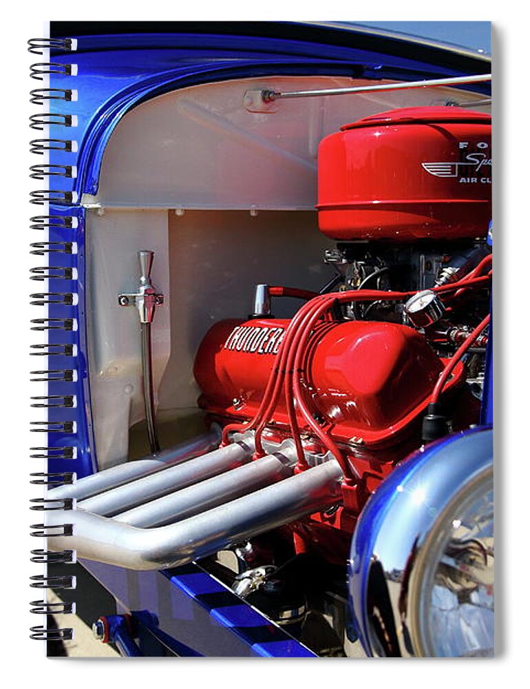 Retro Spiral Notebook featuring the photograph Red White and Blue by Lens Art Photography By Larry Trager