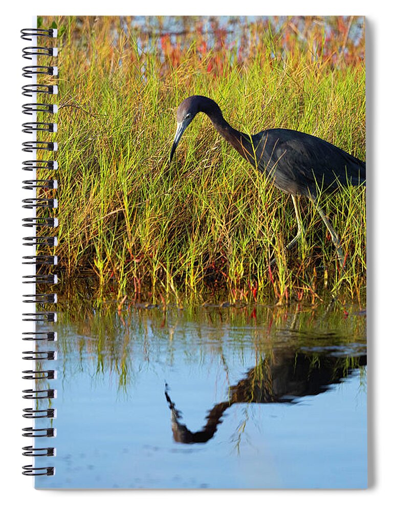 R5-2614 Spiral Notebook featuring the photograph Reflecting on Life by Gordon Elwell