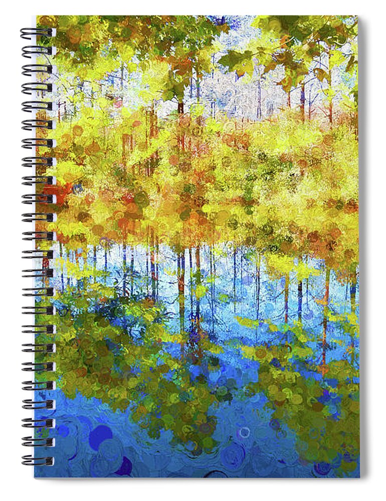 Abstract Spiral Notebook featuring the photograph Reflecting the True Image by Ola Allen