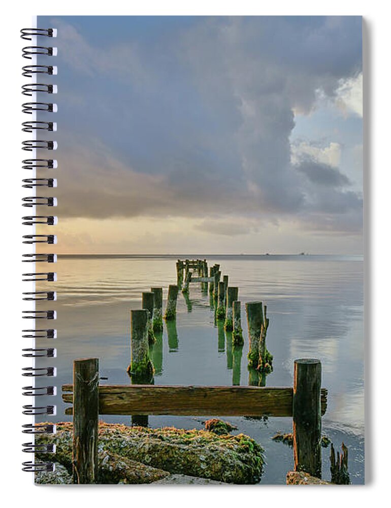 Fish Spiral Notebook featuring the photograph Reflection Time by Christopher Rice