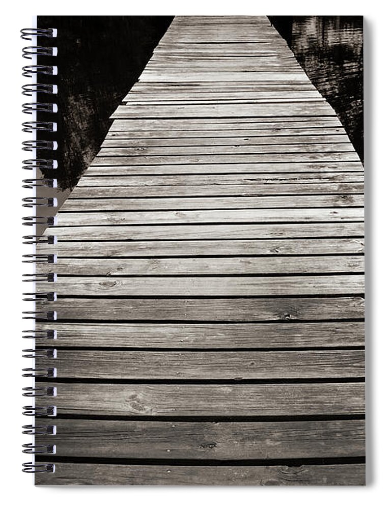 Trail Spiral Notebook featuring the photograph Reflective Walk #1 by Jennifer Wright