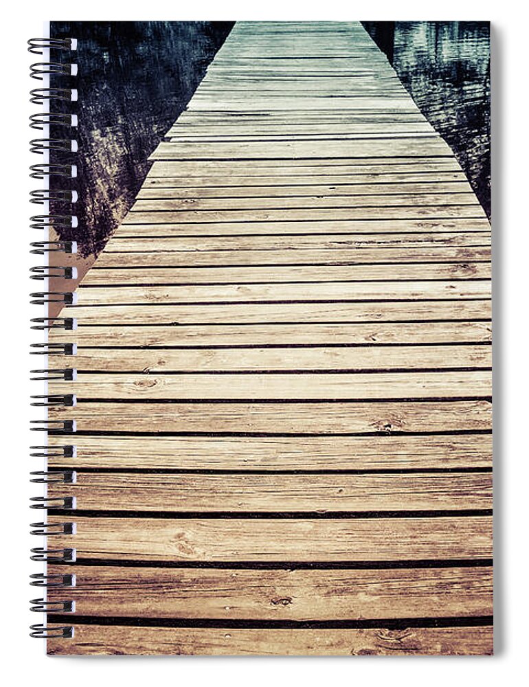 Trail Spiral Notebook featuring the photograph Reflective Walk #3 by Jennifer Wright