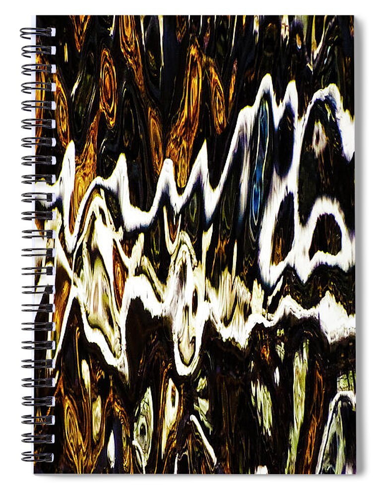 248140 Spiral Notebook featuring the photograph Reflets Dans L'Eau 25 by Panoramic Images