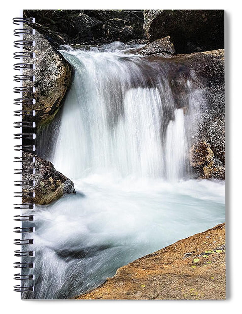 Eagle Lake Spiral Notebook featuring the photograph Refreshing Mini Waterfall by Gary Geddes