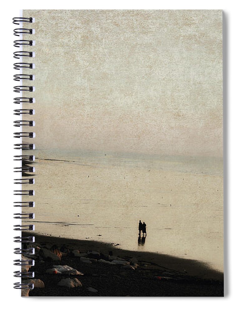 Land Spiral Notebook featuring the photograph Regards vers l'horizon by Yasmina Baggili