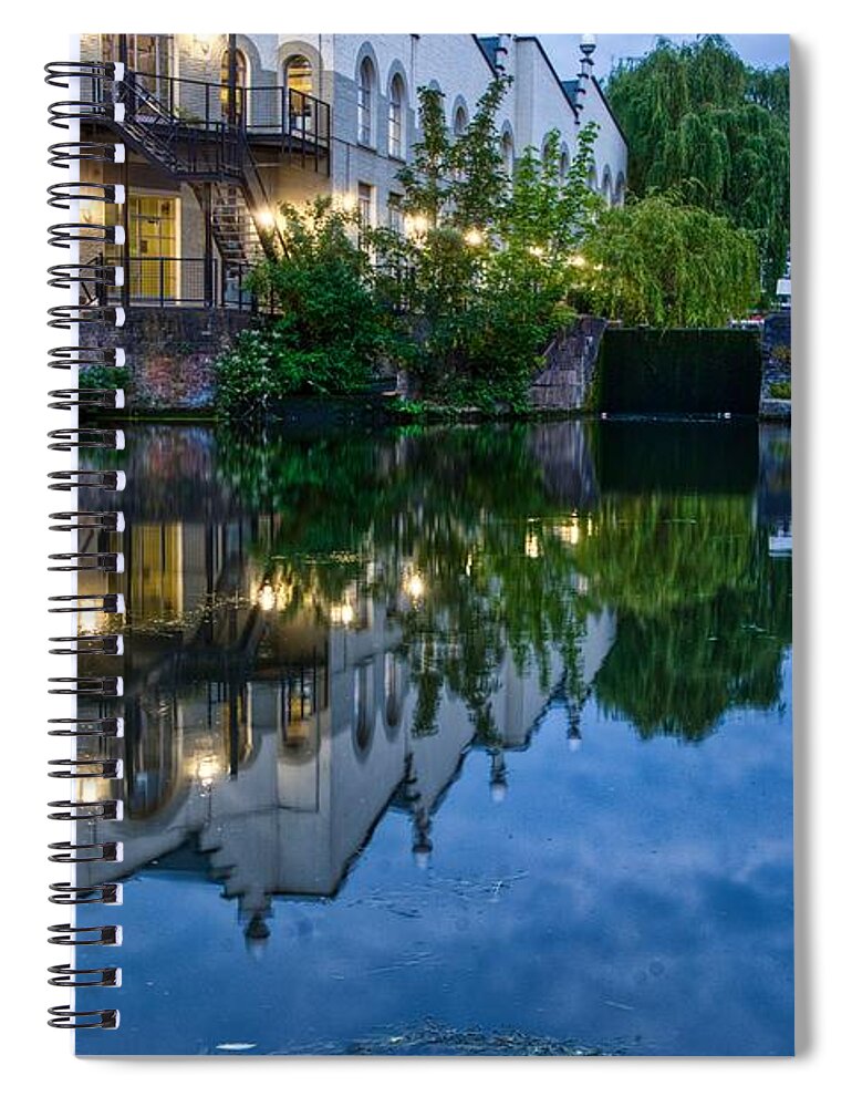 Wall Art Spiral Notebook featuring the photograph Regents Canal by Raymond Hill