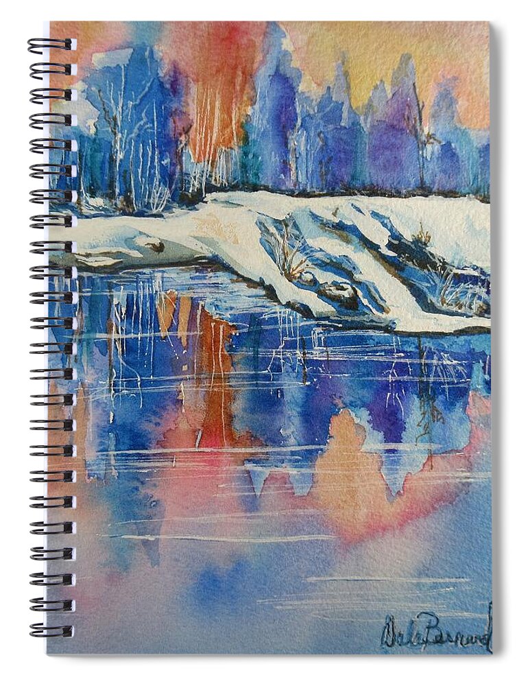Nature Spiral Notebook featuring the painting Rejuvenate by Dale Bernard