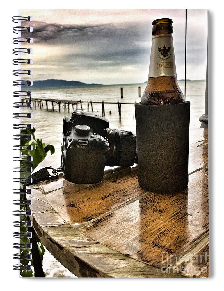 Thailand Spiral Notebook featuring the photograph Relax and Enjoy Life by Thomas Schroeder