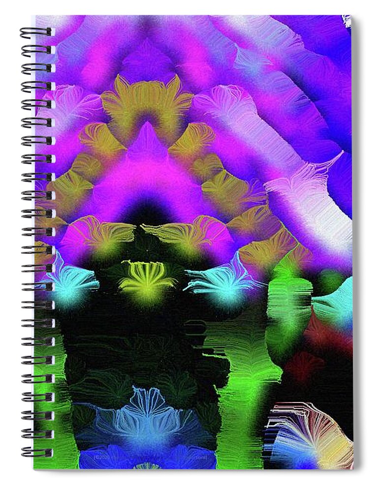 Compassion Spiral Notebook featuring the painting Remembering Not to Forget Why Love Is So Important by Aberjhani
