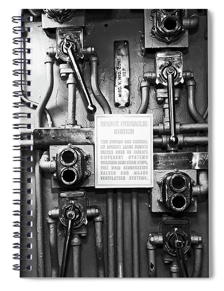 Historic Spiral Notebook featuring the photograph Remote Hydraulic Station by George Taylor