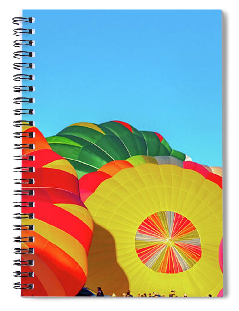 Balloon Spiral Notebook featuring the photograph Reno Balloon Races by Bill Gallagher