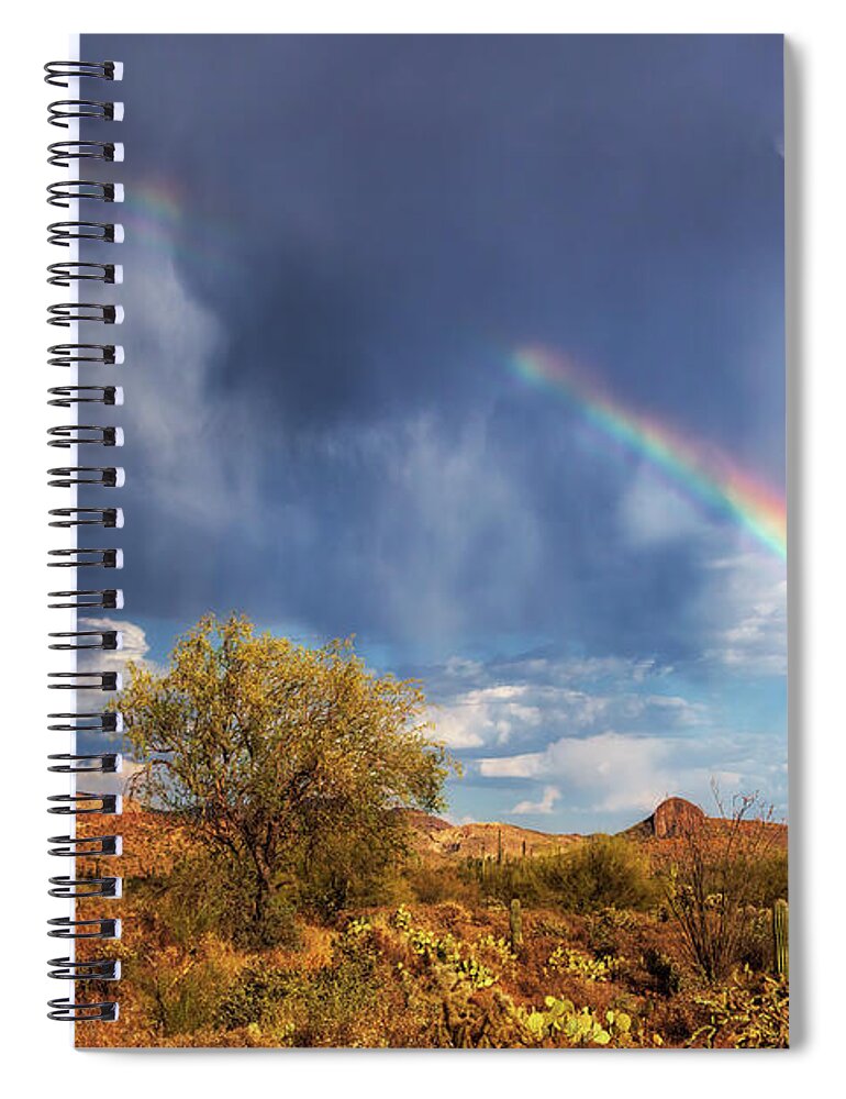 Arizona Spiral Notebook featuring the photograph Respite From The Storm by Rick Furmanek