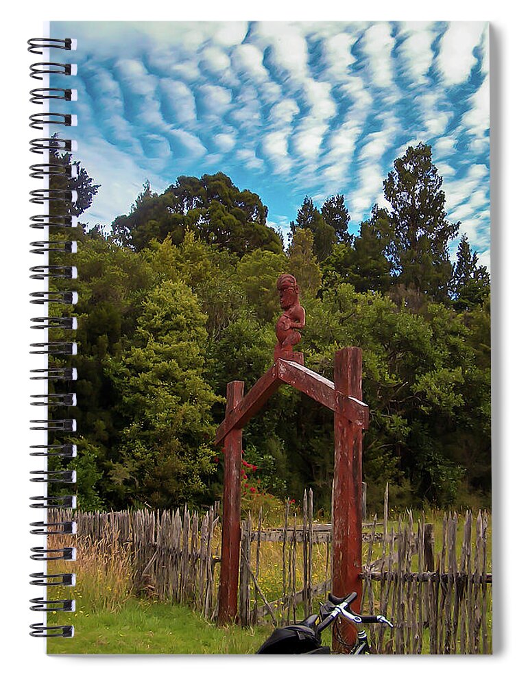 Maori Spiral Notebook featuring the photograph Rest in Peace by Leslie Struxness