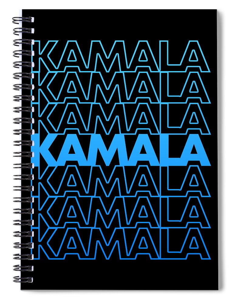 Election Spiral Notebook featuring the digital art Retro Kamala Harris 2024 by Flippin Sweet Gear