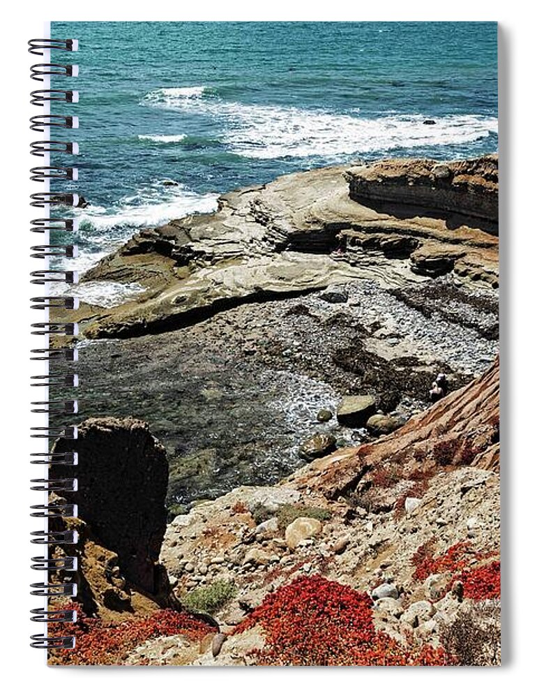 Water Spiral Notebook featuring the photograph Revisiting The Beaches And Tidepools Of Cabrillo - 1 by Hany J