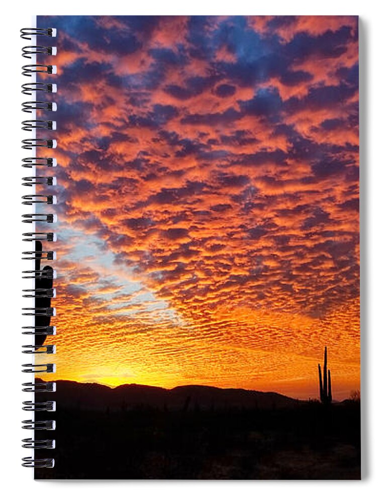 Ribbon In The Sky Spiral Notebook featuring the photograph Ribbon In The Sky by Gene Taylor