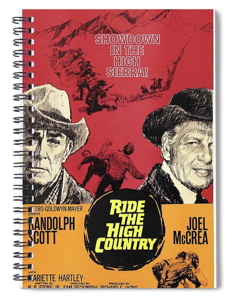 Ride The High Country Spiral Notebook featuring the photograph Ride the High Country, 1962 by Vintage Hollywood Archive
