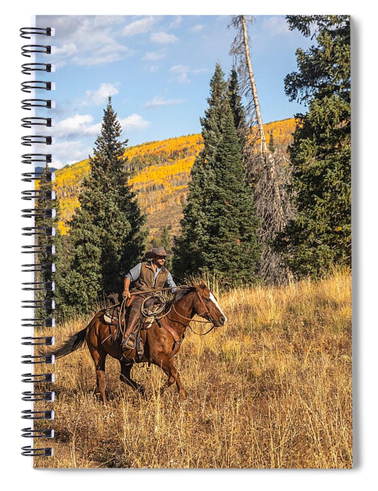 Photography Spiral Notebook featuring the photograph Riding the Range by JBK Photo Art