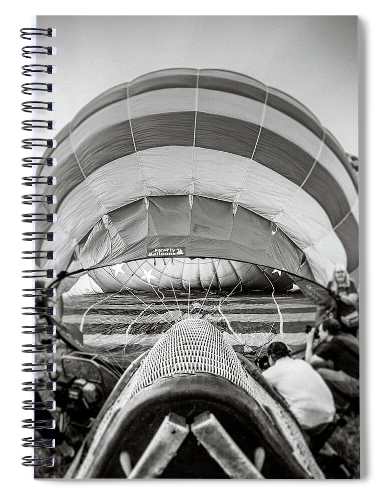 Balloon Spiral Notebook featuring the photograph Right Down The Basket by Steve Stanger