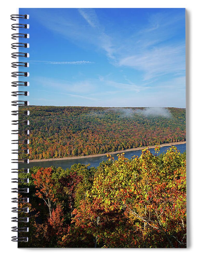 Rimrock Overlook Spiral Notebook featuring the photograph Rimrock Overlook autumn by Rachel Cohen