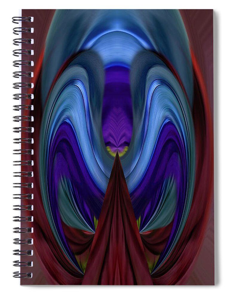 Flower Spiral Notebook featuring the photograph Ripples in the Fabric of Time by Wayne King