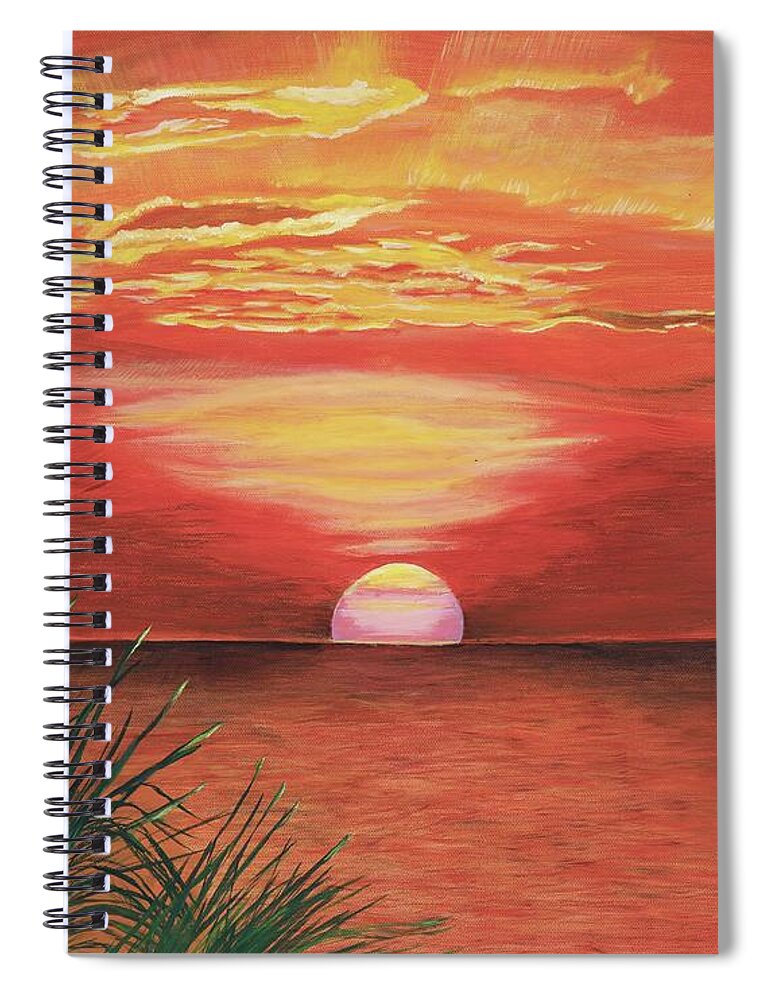 Sunrise Spiral Notebook featuring the painting Rises Every Day So Far by Dorsey Northrup