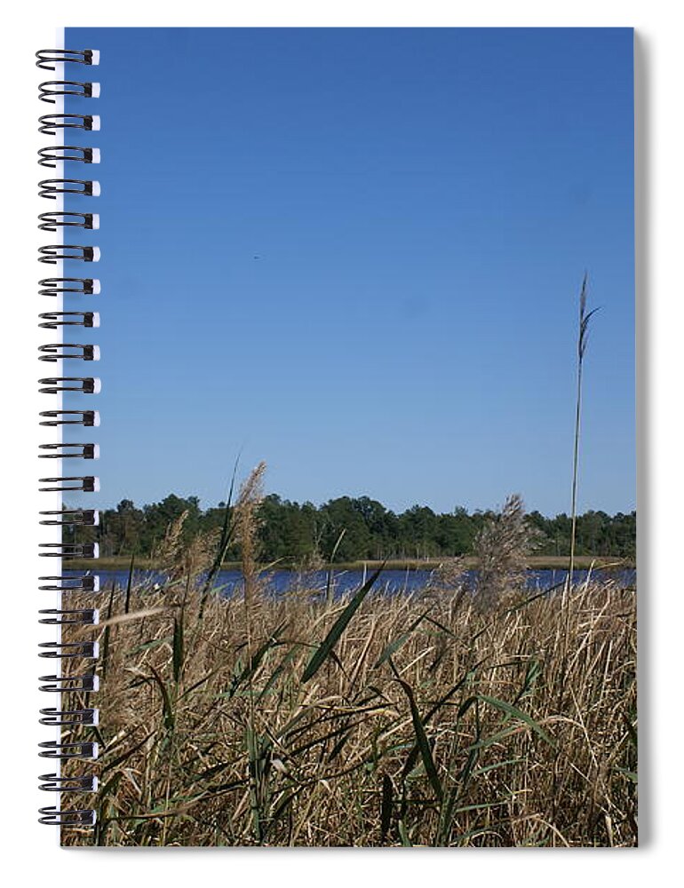  Spiral Notebook featuring the photograph River View by Heather E Harman