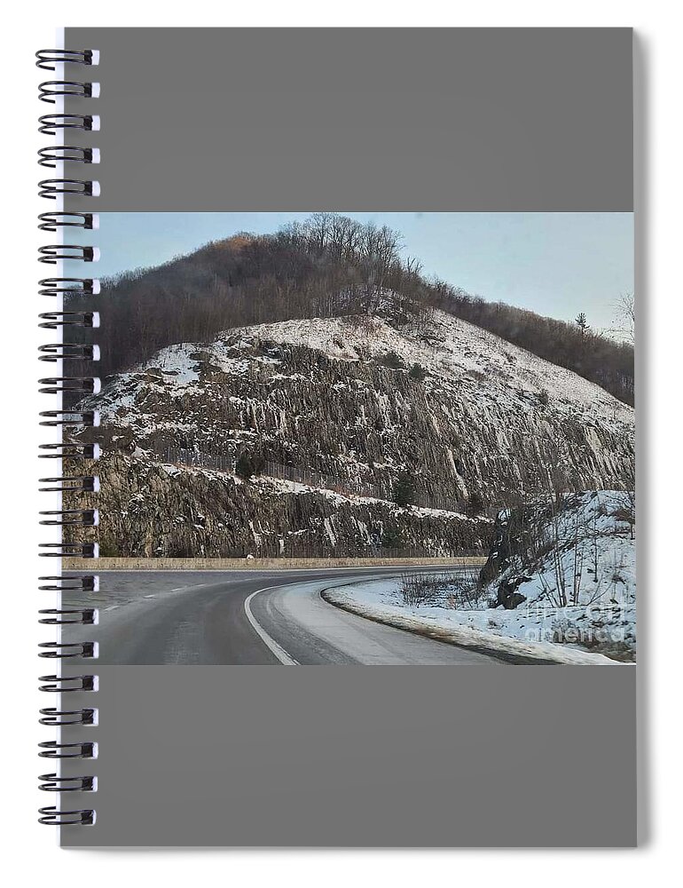 Mountain Spiral Notebook featuring the photograph Road Through the Tennessee Mountains by Elena Pratt