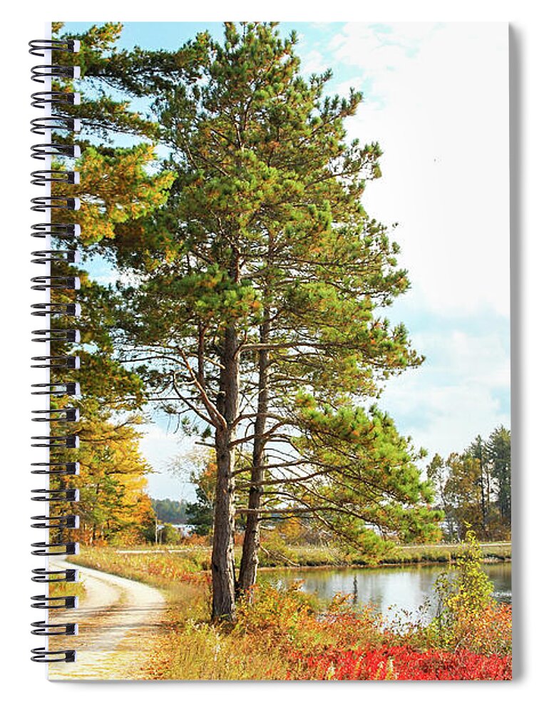 Seney National Wildlife Refuge Spiral Notebook featuring the photograph Road Through the Wildlife Refuge by Robert Carter