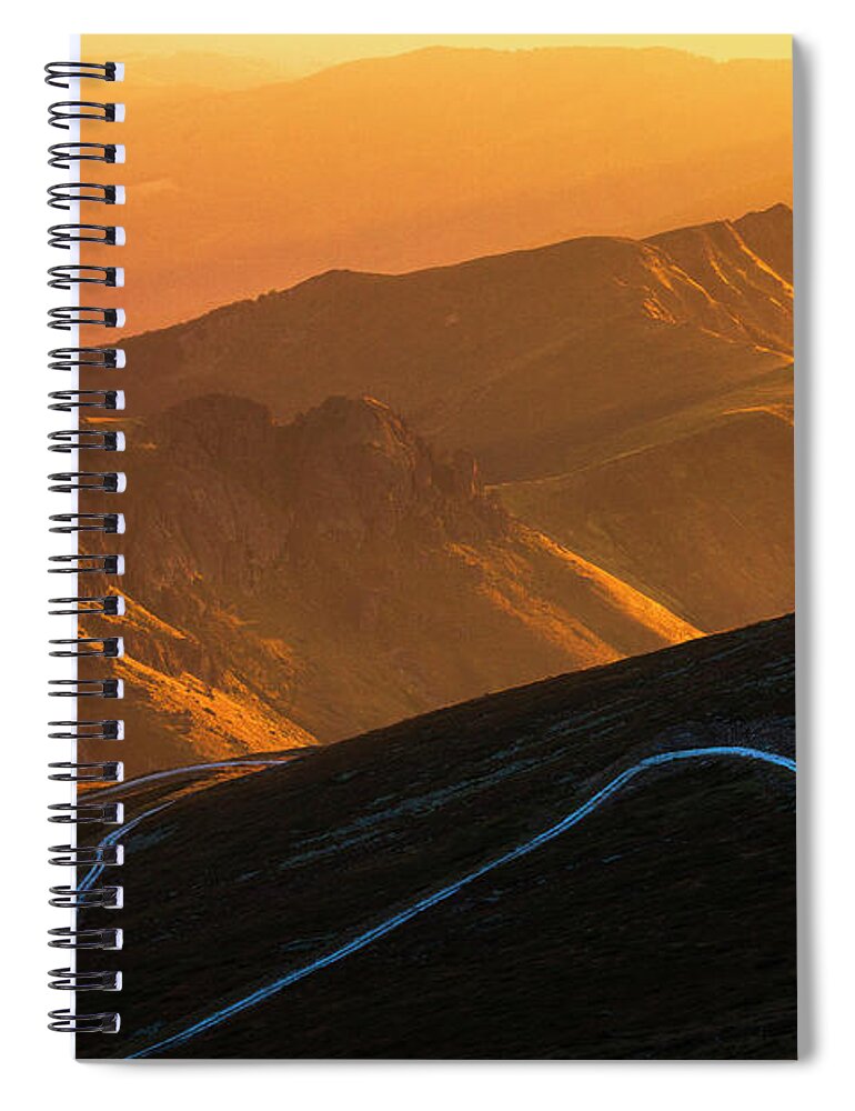 Balkan Mountains Spiral Notebook featuring the photograph Road To Middle Earth by Evgeni Dinev