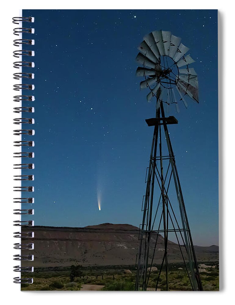 Comet Newsome Spiral Notebook featuring the photograph Road To The Comet by Mark Jackson