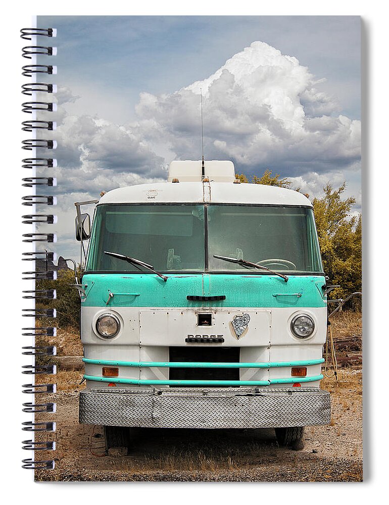Vintage Spiral Notebook featuring the photograph Road Trip by Carmen Kern
