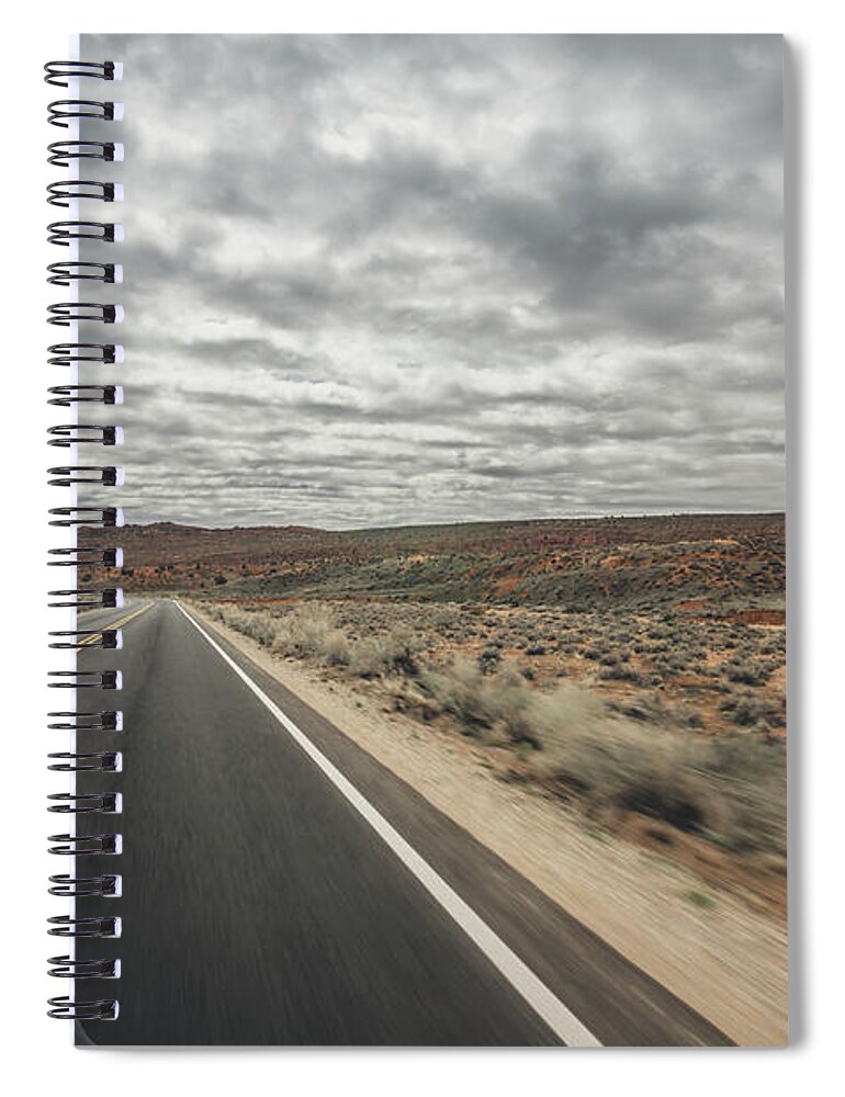 Desert Spiral Notebook featuring the photograph Road Trip by Margaret Pitcher