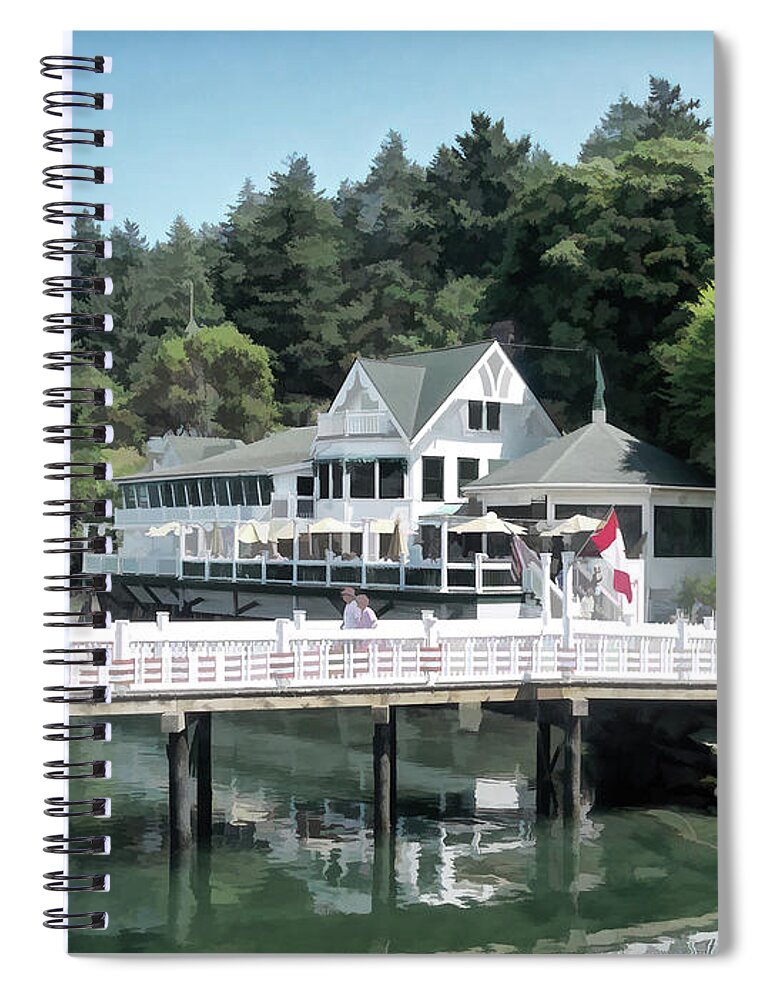 Roche Harbor Spiral Notebook featuring the photograph Roche Harbor San Juan Island Washington by Roberta Byram