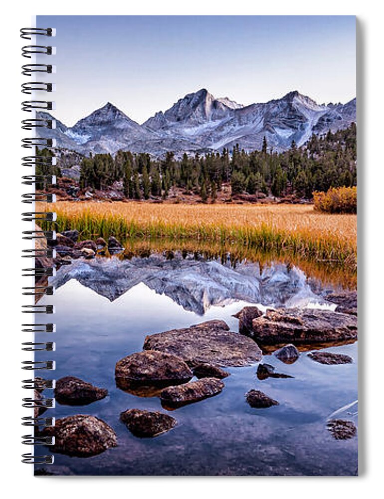 Rock-creek-canyon Spiral Notebook featuring the photograph Rock Creek Canyon by Gary Johnson