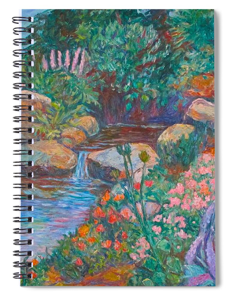Rock Garden Spiral Notebook featuring the painting Rock Garden by Kendall Kessler