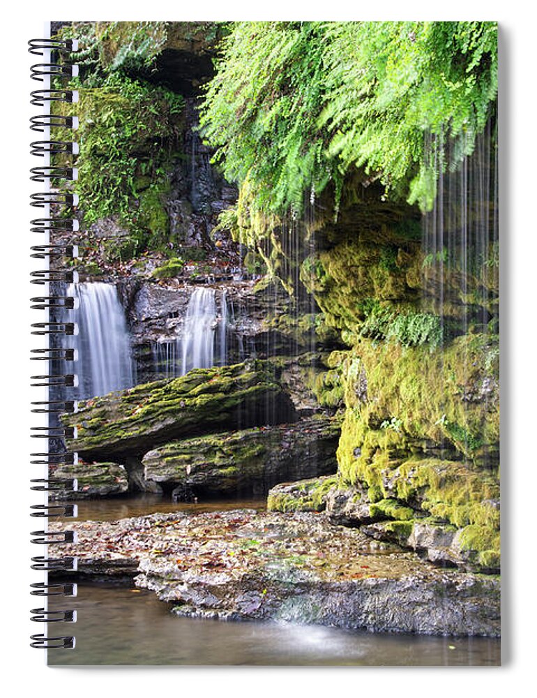 Waterfalls Spiral Notebook featuring the photograph Rock Island State Park 25 by Phil Perkins